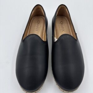 Charix Classic Black Leather Slip On Loafers Shoes Sz 40 Or 9.25 New W/O Box